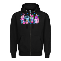 Black stitch coffee cups Zipper Hoodie - AdoDesignShop