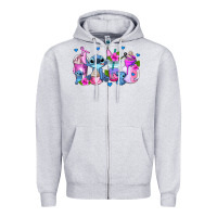 Heather Grey stitch coffee cups Zipper Hoodie - AdoDesignShop
