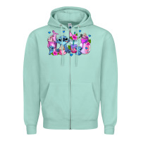 Seafoam stitch coffee cups Zipper Hoodie - AdoDesignShop