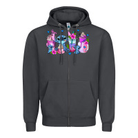 Smoke stitch coffee cups Zipper Hoodie - AdoDesignShop