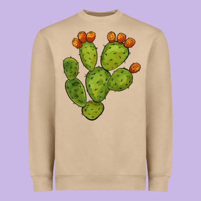 Cactus Heavyweight Sweatshirt Designed By Barkaloodesign