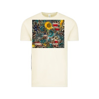Vintage Arctic America Flag Leopard Gemstone Sunflower Vintage Tee - CowCowDesign