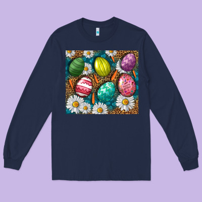 Easter Eggs Tumbler Long Sleeve Tee Designed By Bundleandbundleshop