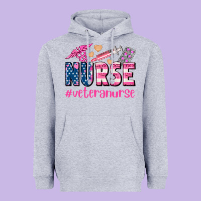 Veteran Nurse Heavyweight Hoodie Designed By Adodesignshop