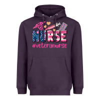 Plum veteran nurse Heavyweight Hoodie - AdoDesignShop