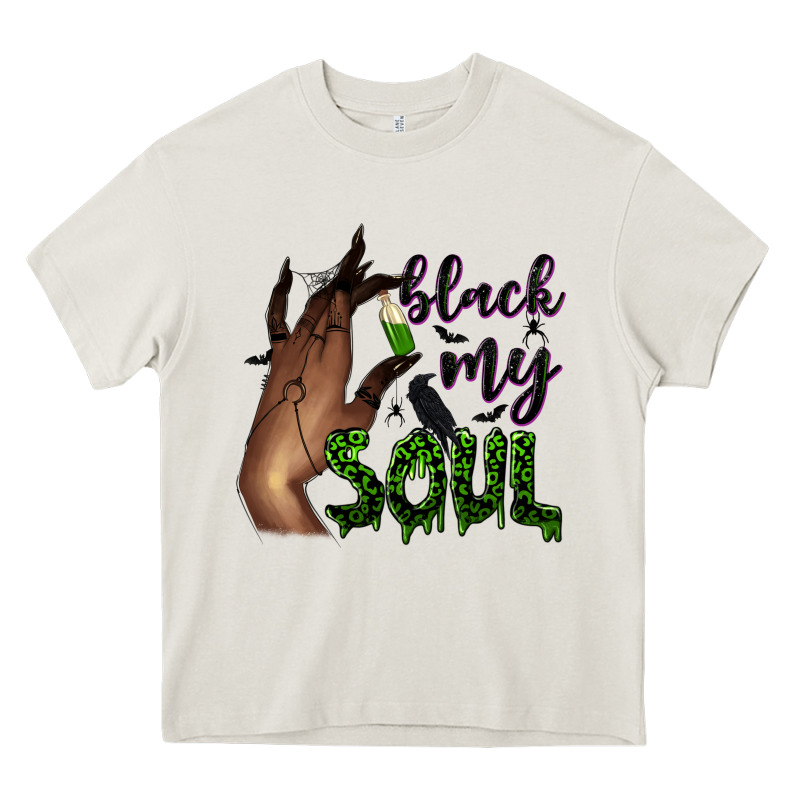 Black My Soul Heavy Core Tee by NancyCooperArtShop | Teevron