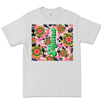 Dove Grey mama with hippie daisies Premium Tee - TumblerDesignByShophia