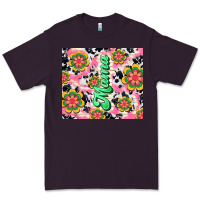 Plum mama with hippie daisies Premium Tee - TumblerDesignByShophia