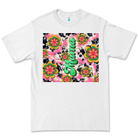 White mama with hippie daisies Premium Tee - TumblerDesignByShophia