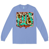 Colony Blue Scorpio turquoise cowhide Long Sleeve Tee - RanaPortraitStore