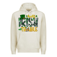 Oatmeal Heather Half Irish All Trouble Premium Hoodie - CowhideDigitalArt