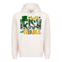 Pale Pink Half Irish All Trouble Premium Hoodie - CowhideDigitalArt