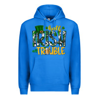 True Royal Half Irish All Trouble Premium Hoodie - CowhideDigitalArt