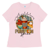 Just A Girl Who Loves Pumpkin Spice Ladies Tee | Teevron