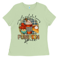 Matcha just a girl who loves pumpkin spice Ladies Tee - CowGirlArtShop