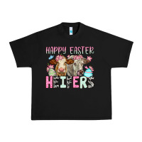 Black Happy Easter Heifers Urban Heavy Tee - OliviaCreatesArt