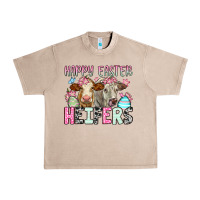 French Oak Happy Easter Heifers Urban Heavy Tee - OliviaCreatesArt