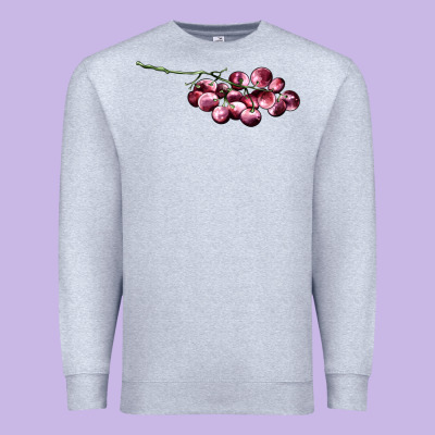 Red Grape Premium Sweatshirt Designed By Adodesignshop