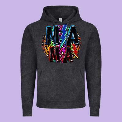 Mama Lightning Bolts Mother's Day Vintage Hoodie Designed By Fadigitalartstudio