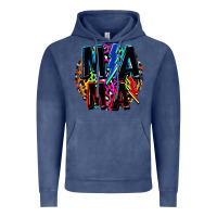 Vintage Denim Mama lightning bolts Mother's Day Vintage Hoodie - FaDigitalArtStudio