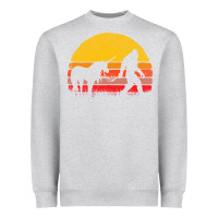 Heather Grey sasquatch and unicorn vintage Heavyweight Sweatshirt - artisFamous