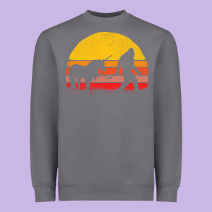 Sasquatch And Unicorn Vintage Heavyweight Sweatshirt Designed By Artisfamous