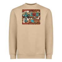 Mushroom god is love cross Heavyweight Sweatshirt - BarkalooDesign