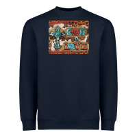 Navy god is love cross Heavyweight Sweatshirt - BarkalooDesign