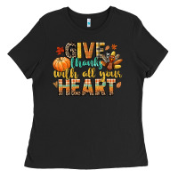 Black give thanks with all your heart Ladies Tee - CowGirlArtShop