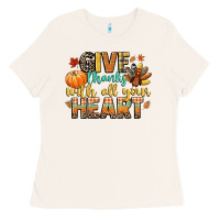 Bone give thanks with all your heart Ladies Tee - CowGirlArtShop
