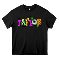 Black Personalized Halloween Heavy Core Tee - NancyCooperArtShop
