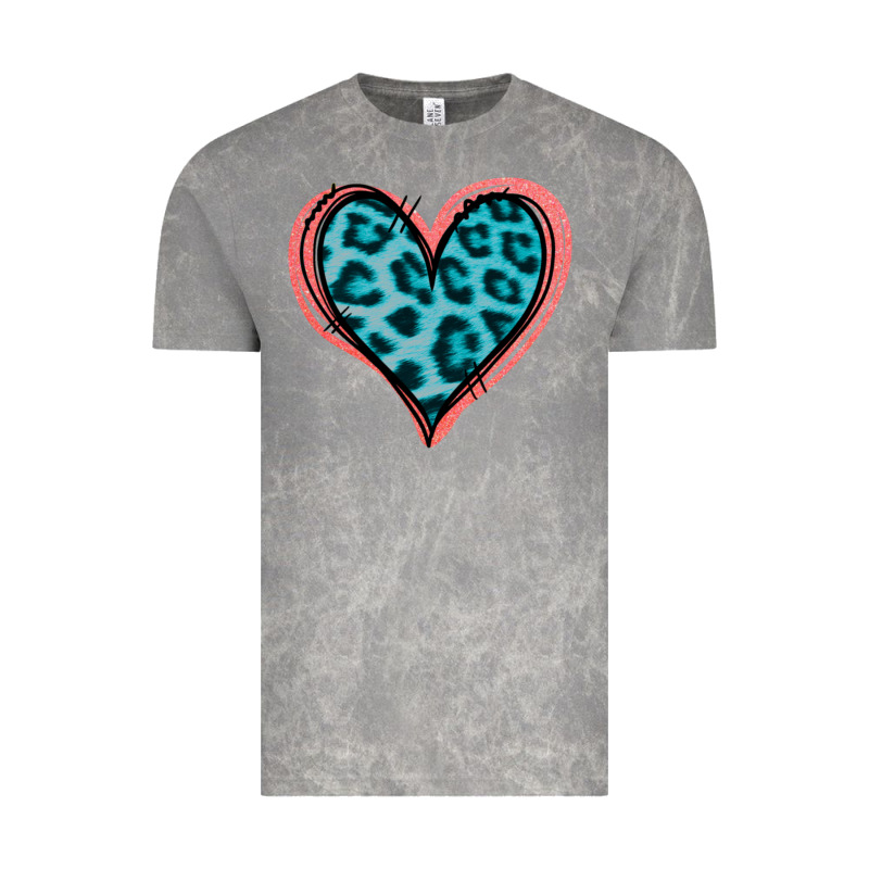 Blue Leopard Heart Vintage Tee by Jasminsmagicworld | Teevron