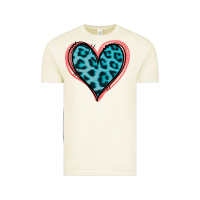 Vintage Arctic Blue Leopard Heart Vintage Tee - Jasminsmagicworld
