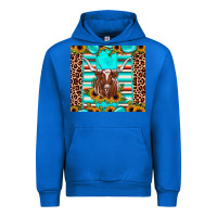Cobalt texas longhorn sunflower gemstone Urban Hoodie - JahusDesignShop