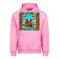 Fuchsia Pink texas longhorn sunflower gemstone Urban Hoodie - JahusDesignShop