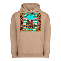 Pigment Burro texas longhorn sunflower gemstone Urban Hoodie - JahusDesignShop