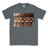 Charcoal Heather melanin juneteenth Classic Tee - CowGirlArtShop