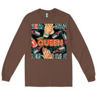 Chestnut nail queen hand and polish with lights and leopard seamless pattern bb Long Sleeve Tee - BundleAndBundleShop