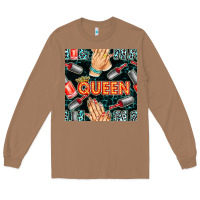 Toasted Coconut nail queen hand and polish with lights and leopard seamless pattern bb Long Sleeve Tee - BundleAndBundleShop