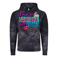 Cloud Black I run on caffeine and kisses Vintage Hoodie - FaDigitalArtStudio