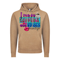 Vintage Coffee I run on caffeine and kisses Vintage Hoodie - FaDigitalArtStudio