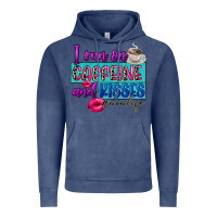 Vintage Denim I run on caffeine and kisses Vintage Hoodie - FaDigitalArtStudio