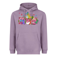 Lavender western cancer  coffee cups with ribbons Heavyweight Hoodie - AdoDesignShop