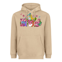 Mushroom western cancer  coffee cups with ribbons Heavyweight Hoodie - AdoDesignShop