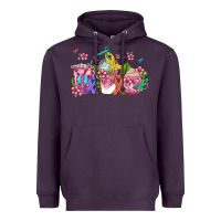 Plum western cancer  coffee cups with ribbons Heavyweight Hoodie - AdoDesignShop