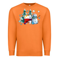 Carrot dental christmas teeth and winter with snowman Premium Sweatshirt - AdoDesignShop
