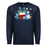 Navy dental christmas teeth and winter with snowman Premium Sweatshirt - AdoDesignShop