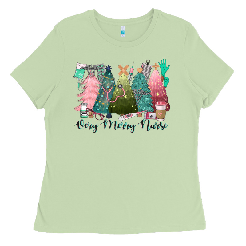 Verry Merry Nurse Ladies Tee by CowGirlArtShop | Teevron