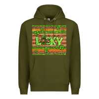 Army Green st Patricks lucky gnome Premium Hoodie - Jasminsmagicworld