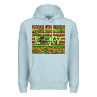 Blue Mist st Patricks lucky gnome Premium Hoodie - Jasminsmagicworld